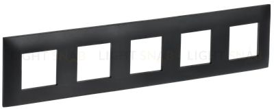 Рамка пятерная IEK Skandy черный SK-M52-K02 SK-M52-K02