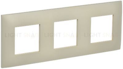 Рамка 3-местная IEK Skandy бежевый SK-M32-K10 SK-M32-K10
