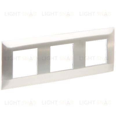 Рамка тройная IEK Skandy металл никель SK-M32-M-K50 SK-M32-M-K50