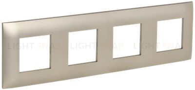 Рамка четверная IEK Skandy шампань SK-M42-K37 SK-M42-K37