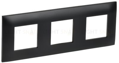 Рамка тройная IEK Skandy черный SK-M32-K02 SK-M32-K02