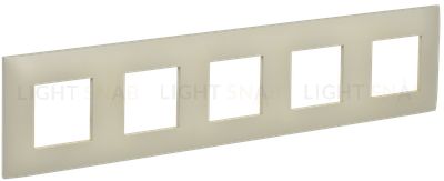 Рамка 5-местная IEK Skandy бежевый SK-M52-K10 SK-M52-K10