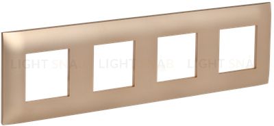 Рамка 4-местная IEK Skandy песочный SK-M42-K98 SK-M42-K98