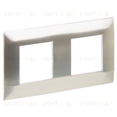 Рамка 2-местная IEK Skandy металл никель SK-M22-M-K50 SK-M22-M-K50