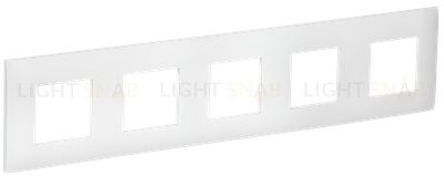 Рамка 5-местная IEK Skandy арктический белый SK-M52-K01 SK-M52-K01