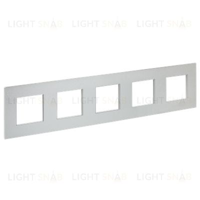 Рамка пятерная IEK Skandy серебряный металл SK-M52-M-K23 SK-M52-M-K23