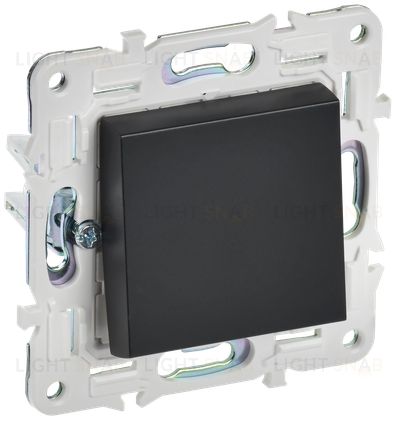 Выключатель 1-клавишный проходной 10А IEK Skandy черный SK-V12-0-10-K02 SK-V12-0-10-K02