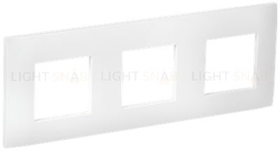 Рамка 3-местная IEK Skandy арктический белый SK-M32-K01 SK-M32-K01