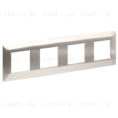 Рамка 4-местная IEK Skandy металл никель SK-M42-M-K50 SK-M42-M-K50