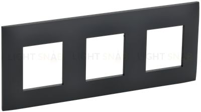 Рамка тройная IEK Skandy графит SK-M32-K53 SK-M32-K53