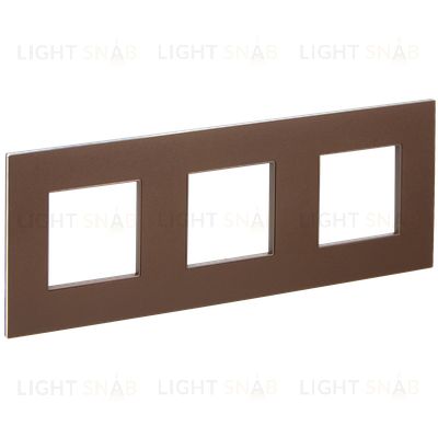 Рамка тройная IEK Skandy металл шоколад SK-M32-M-K30 SK-M32-M-K30