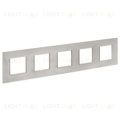 Рамка пятерная IEK Skandy шампань стекло SK-M52-G-K37 SK-M52-G-K37