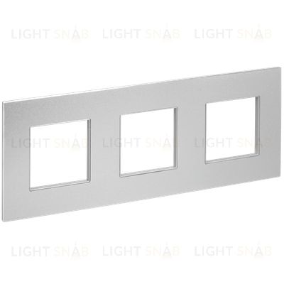 Рамка тройная IEK Skandy серебряный металл SK-M32-M-K23 SK-M32-M-K23