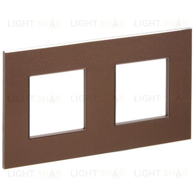 Рамка двойная IEK Skandy металл шоколад SK-M22-M-K30 SK-M22-M-K30