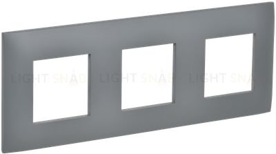 Рамка тройная IEK Skandy серый SK-M32-K03 SK-M32-K03