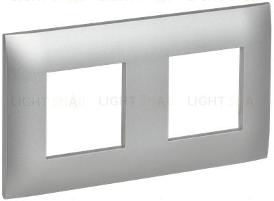 Рамка двойная IEK Skandy серебряный SK-M22-K23 SK-M22-K23