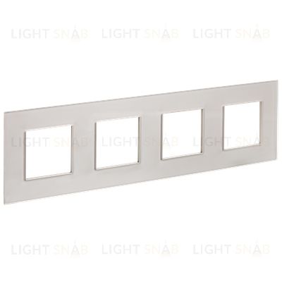 Рамка четверная IEK Skandy шампань стекло SK-M42-G-K37 SK-M42-G-K37