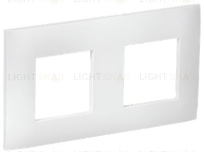 Рамка 2-местная IEK Skandy арктический белый SK-M22-K01 SK-M22-K01