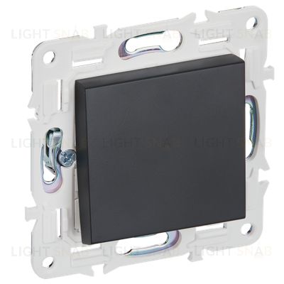 Выключатель 1-клавишный перекрестный 10А IEK Skandy черный SK-V13-0-10-K02 SK-V13-0-10-K02