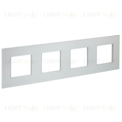 Рамка четверная IEK Skandy серебряный металл SK-M42-M-K23 SK-M42-M-K23