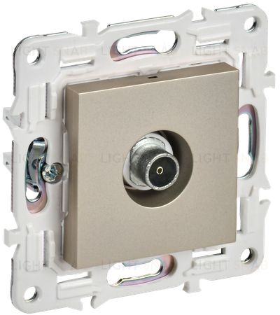 Розетка TV оконечная IEK Skandy, шампань SK-A10-O-K37 SK-A10-O-K37