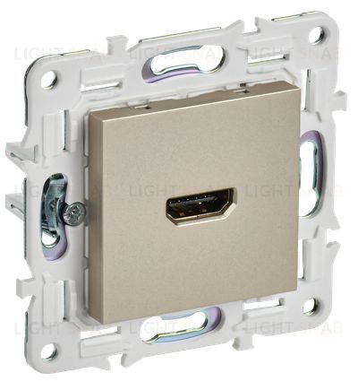 HDMI розетка одинарная тип А IEK Skandy, шампань SK-H10-K37 SK-H10-K37