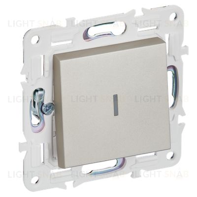 Выключатель 1-клавишный с подсветкой 10А IEK Skandy шампань SK-V10-1-10-K37 SK-V10-1-10-K37