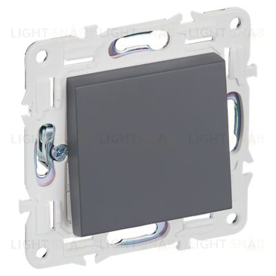 Выключатель 1-клавишный перекрестный 10А IEK Skandy титан SK-V13-0-10-K48 SK-V13-0-10-K48