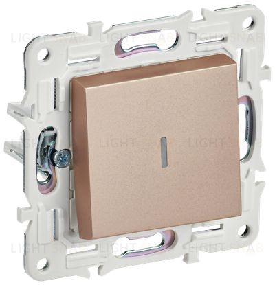 Выключатель 1-клавишный проходной с индикацией 10А IEK Skandy песочный SK-V12-1-10-K98 SK-V12-1-10-K98