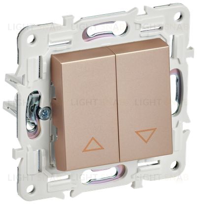 Выключатель 2-клавишный самовозвратный управления жалюзи IEK Skandy, песочный SK-V15-0-10-K98 SK-V15-0-10-K98