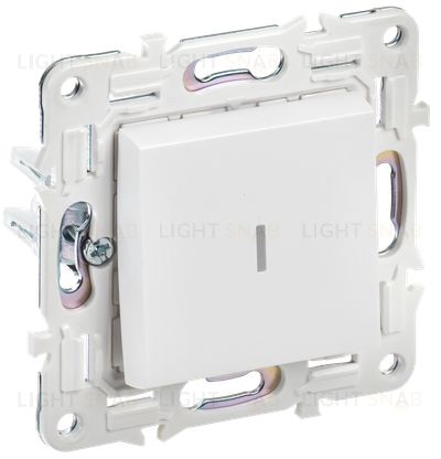 Выключатель 1-клавишный с индикацией 10А IEK Skandy арктический белый SK-V10-1-10-K01 SK-V10-1-10-K01