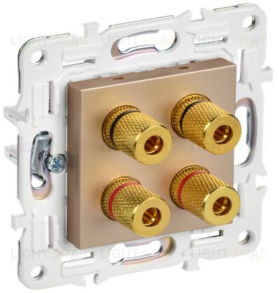 Акустическая розетка 4-местная IEK Skandy, песочный SK-S40-K98 SK-S40-K98
