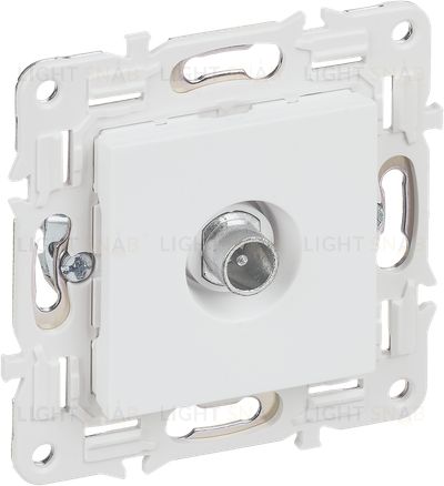 Розетка TV проходная IEK Skandy арктический белый SK-A10-P-K01 SK-A10-P-K01