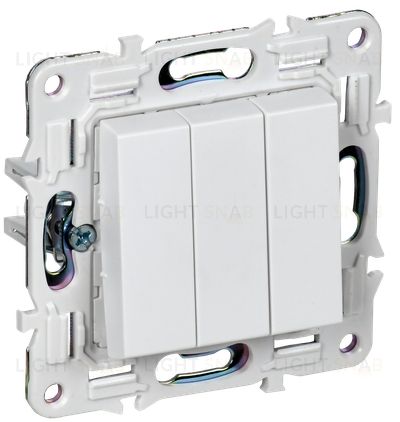Выключатель 3-клавишный 10А IEK Skandy арктический белый SK-V30-0-10-K01 SK-V30-0-10-K01