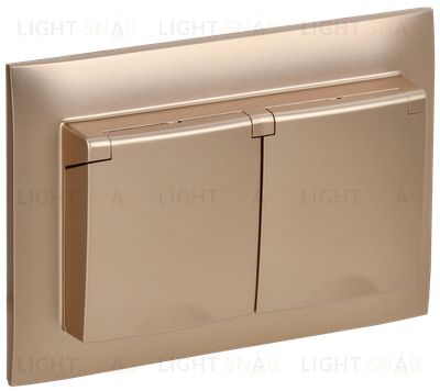 Розетка 2-местная и крышкой 16А в сборе IP44 IEK Skandy песочный SK-R26-16-44-K98-F SK-R26-16-44-K98-F