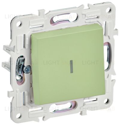 Выключатель 1-клавишный с индикацией 10А IEK Skandy мятный SK-V10-1-10-K06 SK-V10-1-10-K06