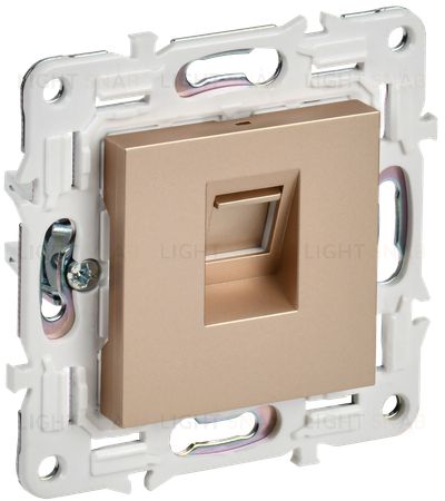 Розетка компьютерная RJ45 кат.5E IEK Skandy песочный SK-K10-1-K98 SK-K10-1-K98