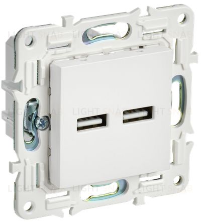 Розетка USB двойная A+A 3,1А IEK Skandy арктический белый SK-U21-D31-K01 SK-U21-D31-K01