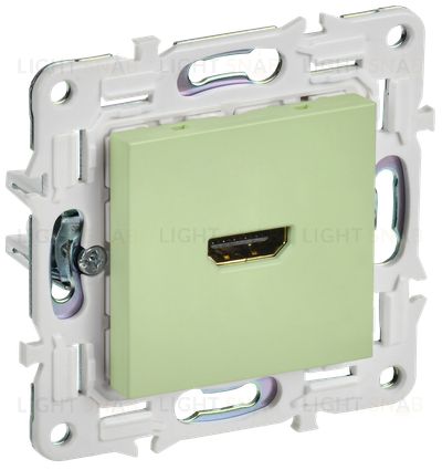 HDMI розетка одинарная тип А IEK Skandy, мятный SK-H10-K06 SK-H10-K06