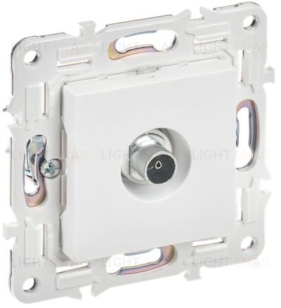 Розетка TV оконечная IEK Skandy арктический белый SK-A10-O-K01 SK-A10-O-K01