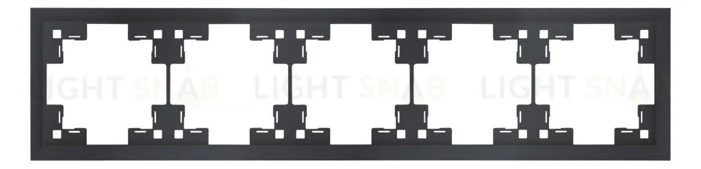 Рамка пятерная Rikett Classic черный матовый 35950 MB 35950 MB