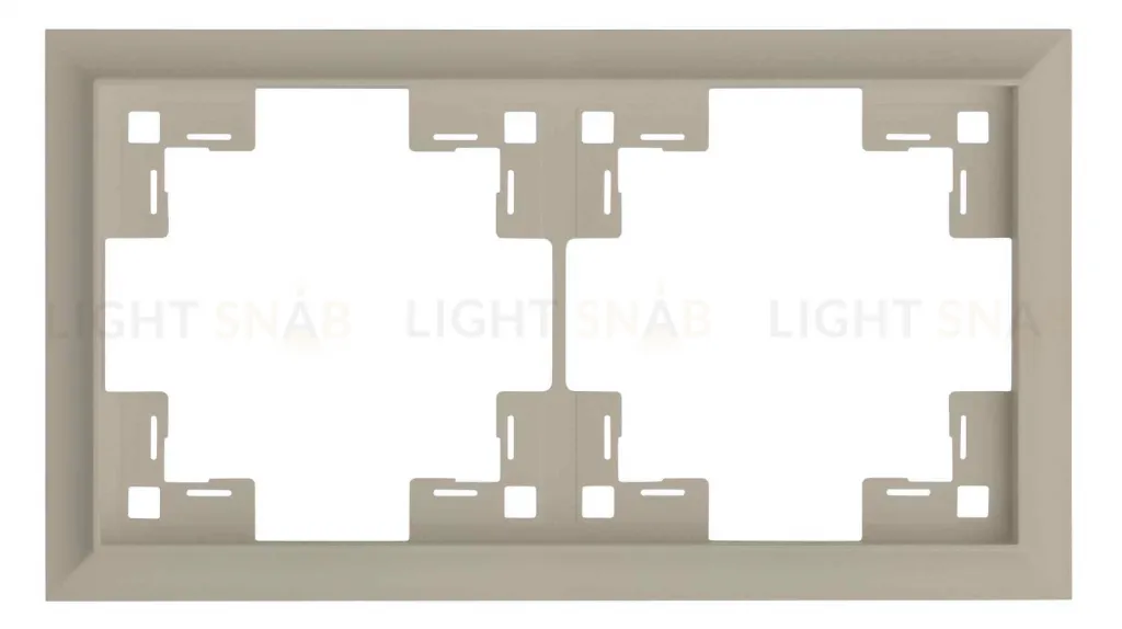 Рамка двойная Rikett Classic латте 35920 LT 35920 LT