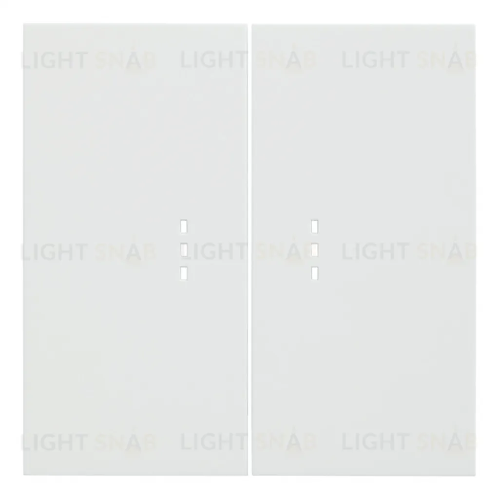 Двухклавишный кнопочный выключатель с подсветкой Rikett 10A/250В белый матовый 32156+32019+32019+35612 MW 32156 + 32019 + 35612 MW