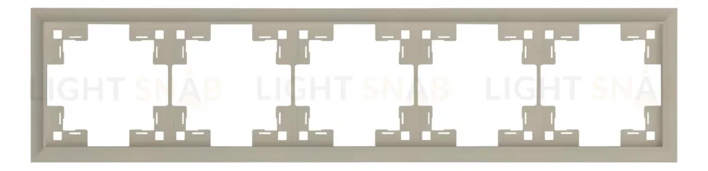 Рамка пятерная Rikett Classic латте 35950 LT 35950 LT