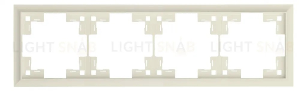Рамка четверная Rikett Classic кремовый матовый 35940 MC 35940 MC