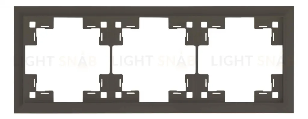 Рамка тройная Rikett Classic каппучино 35930 CP 35930 CP