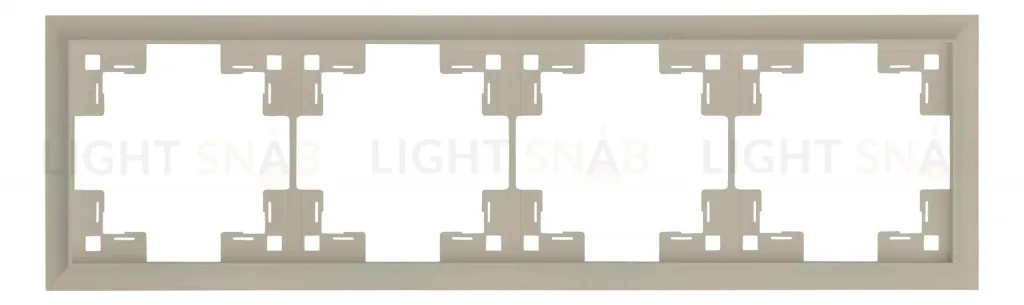 Рамка четверная Rikett Classic латте 35940 LT 35940 LT