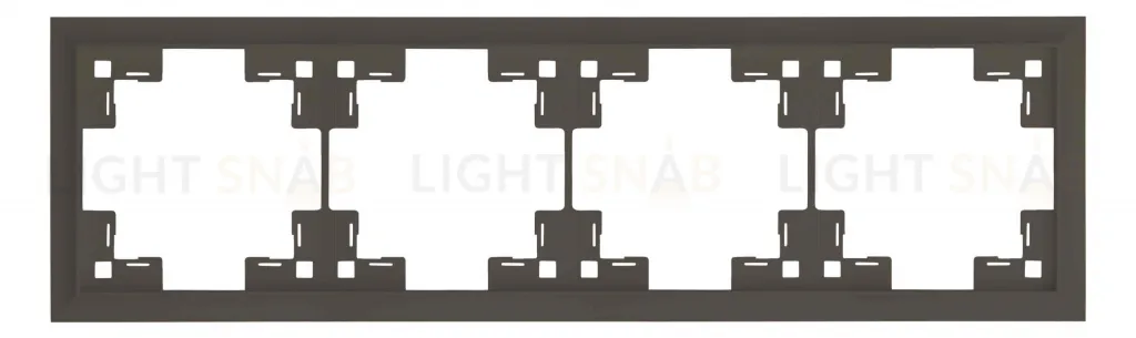 Рамка четверная Rikett Classic каппучино 35940 CP 35940 CP
