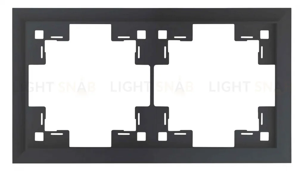 Рамка двойная Rikett Classic черный матовый 35920 MB 35920 MB