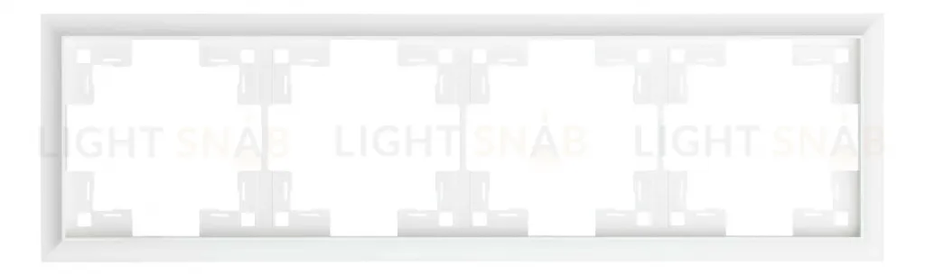Рамка четверная Rikett Classic белый матовый 35940 MW 35940 MW